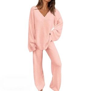Women's Soft Pink Sweater Set